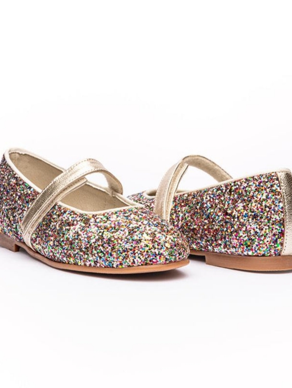 Childrenchic Sz 11/28 Glitter Multi-Color Mary Jane Kids Shoes NEW IN BOX